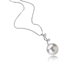 11-12mm Água doce - Edison Pingente em Angie Branco