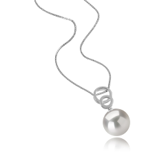 12-13mm Água doce - Edison Pingente em Marlo Branco