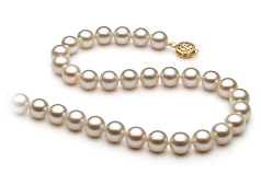 8-8.5mm Água doce Colar em Branco