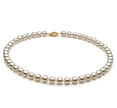 7.5-8mm Akoya japonesa Colar em Branco