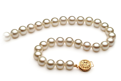 6-7mm Akoya japonesa Colar em Branco