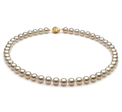 7.5-8mm Akoya japonesa Colar em Branco