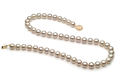 7.5-8mm Akoya japonesa Colar em Branco