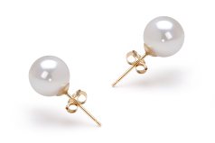 7.5-8mm Akoya japonesa Conjunto de brincos em Branco