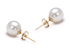 7.5-8mm Akoya japonesa Conjunto de brincos em Branco