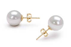 8.5-9mm Akoya japonesa Conjunto de brincos em Branco