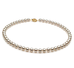 6.5-7mm Akoya japonesa Colar em Branco