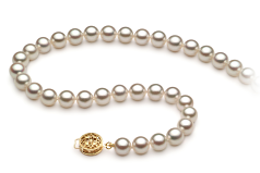 6.5-7mm Akoya japonesa Colar em Branco