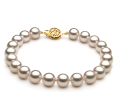 7.5-8mm Akoya japonesa Pulseira em Branco