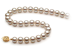 8.5-9mm Akoya japonesa Colar em Branco