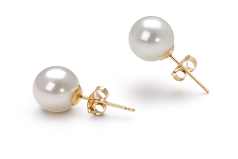 7-8mm Água doce Conjunto de brincos em Branco