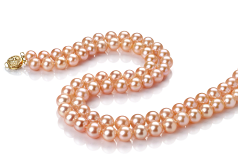 7-8mm Água doce Colar em Jamilia Rosa