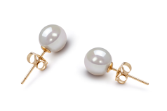 6-7mm Akoya japonesa Conjunto de brincos em Branco