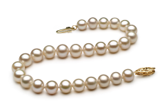 6-7mm Água doce Pulseira em Branco