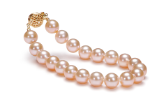 8.5-9mm Água doce Pulseira em Rosa