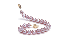 7.5-8mm Água doce Pulseira em Lavanda