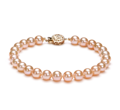 6-6.5mm Água doce Pulseira em Rosa