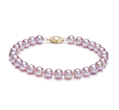 6-6.5mm Água doce Pulseira em Lavanda