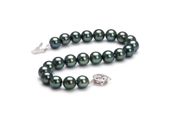 7.5-8mm Akoya japonesa Pulseira em Preto
