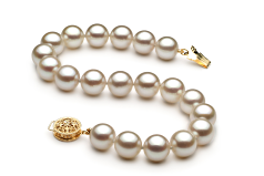 8.5-9mm Akoya japonesa Pulseira em Branco