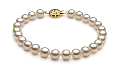 6.5-7mm Akoya japonesa Definir em Branco