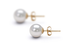7.5-8mm Akoya japonesa Conjunto de brincos em Branco