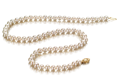 5.5-6mm Água doce Colar em Branco