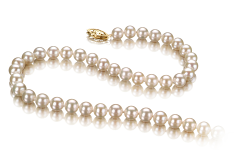 5.5-6mm Água doce Colar em Branco