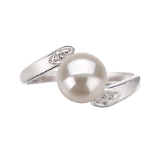 6-7mm Água doce Anel em Dana. Embreagem de qualidade. Branco