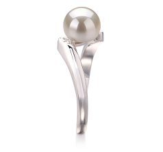 6-7mm Água doce Anel em Dana. Embreagem de qualidade. Branco