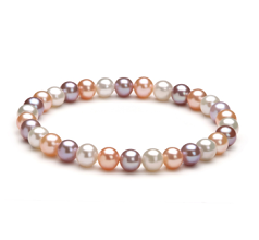 6-7mm Água doce Pulseira em Donna Multicolorido