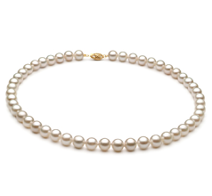 7-8mm Akoya Chinês Colar em Branco