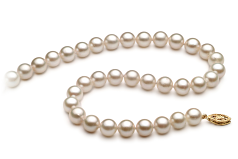 7-8mm Akoya Chinês Colar em Branco