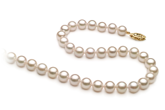 6-7mm Akoya Chinês Colar em Branco