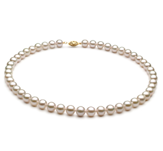 7-8mm Akoya Chinês Colar em Branco