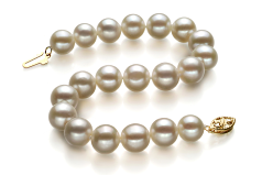 8.5-9mm Água doce Pulseira em Branco