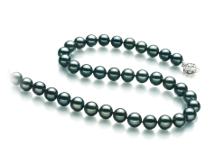 8-8.5mm Akoya japonesa Colar em Preto