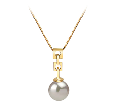 6-7mm Akoya japonesa Pingente em Kylie Branco