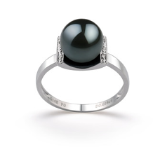 8-9mm Akoya japonesa Anel em Francine Preto