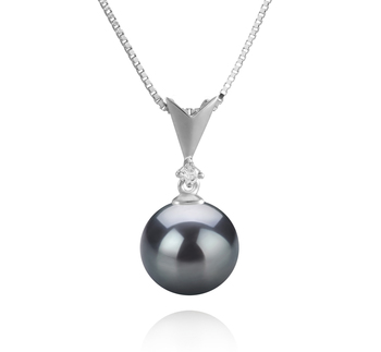 9-10mm taitiano Pingente em Ailani Preto