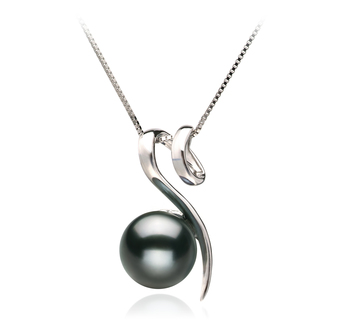 8-9mm taitiano Pingente em Vendas Preto