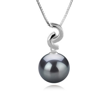 10-11mm taitiano Pingente em Eilidh Preto