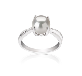 7.5-8mm Água doce Anel em Para sempre Branco