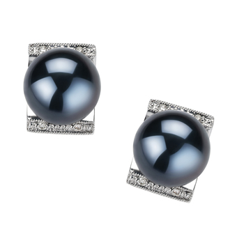 8-9mm Akoya japonesa Conjunto de brincos em Francine Preto