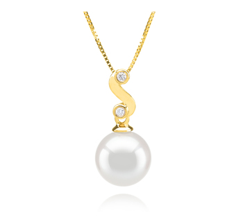 8-9mm Akoya japonesa Pingente em Gisela Branco