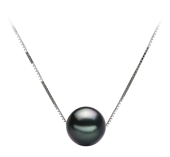 8-9mm taitiano Pingente em Kristine Preto