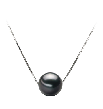 9-10mm taitiano Pingente em Kristine Preto