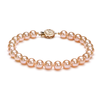 6-6.5mm Água doce Pulseira em Rosa