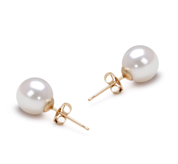 7.5-8mm Akoya japonesa Conjunto de brincos em Branco