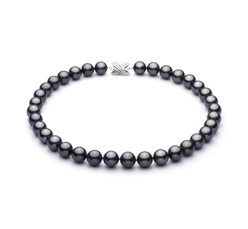 11.1-11.9mm taitiano Colar em Preto